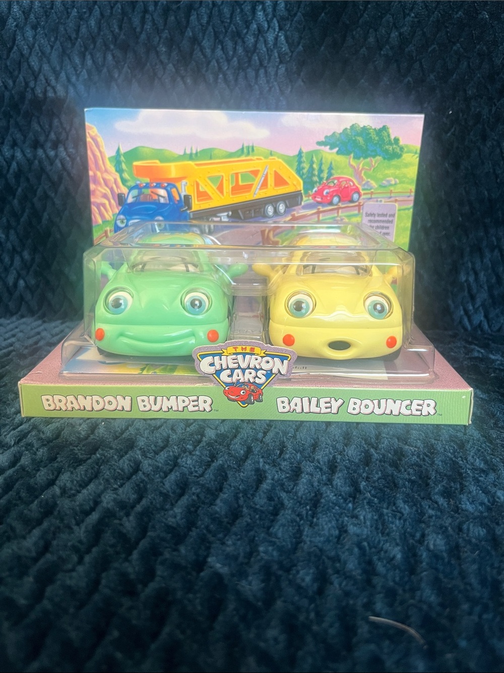 Brandon Bumper & Bailey Bouncer Toy Car Set - Green & Yellow